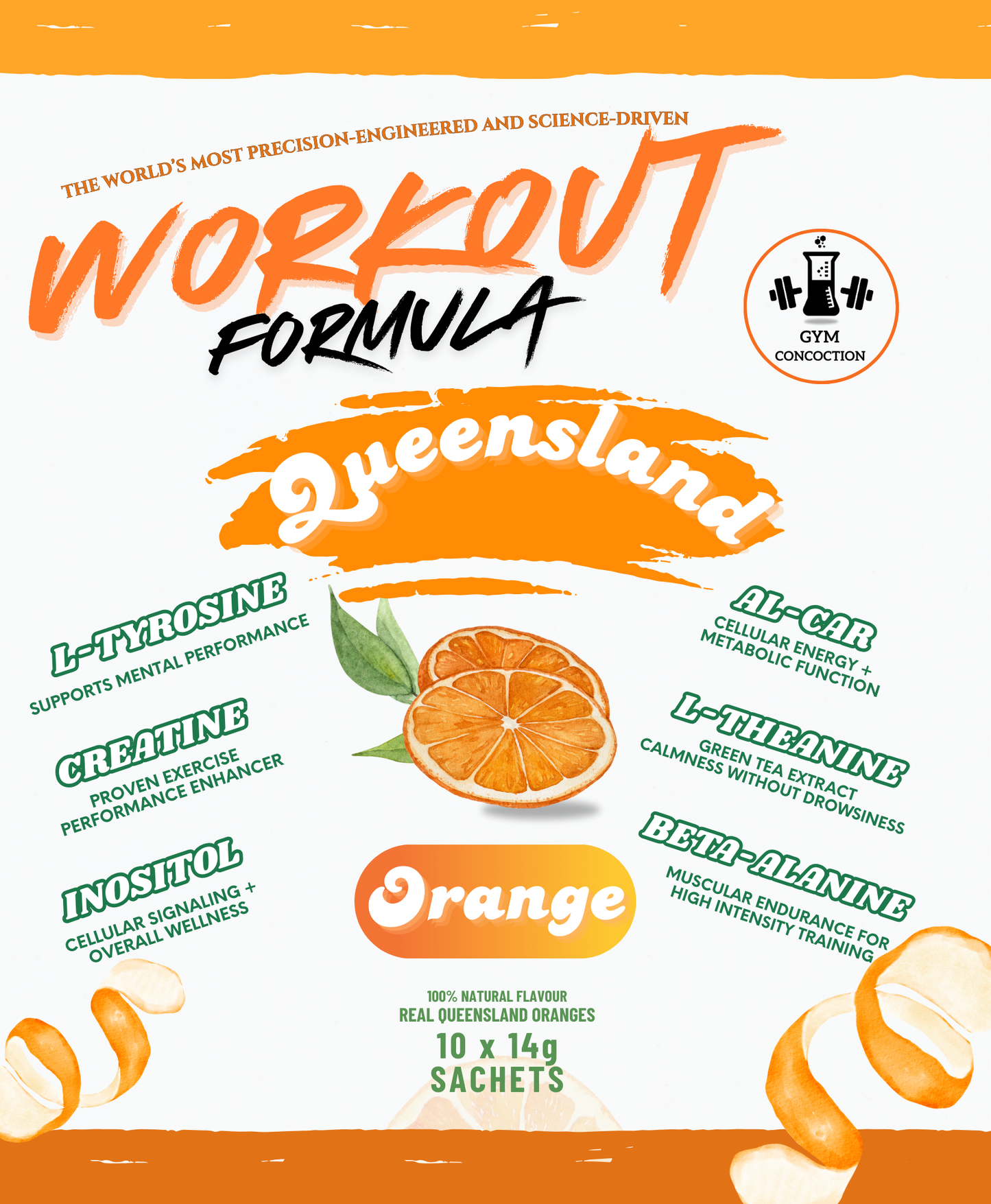 Workout formula - QLD Orange Flavour